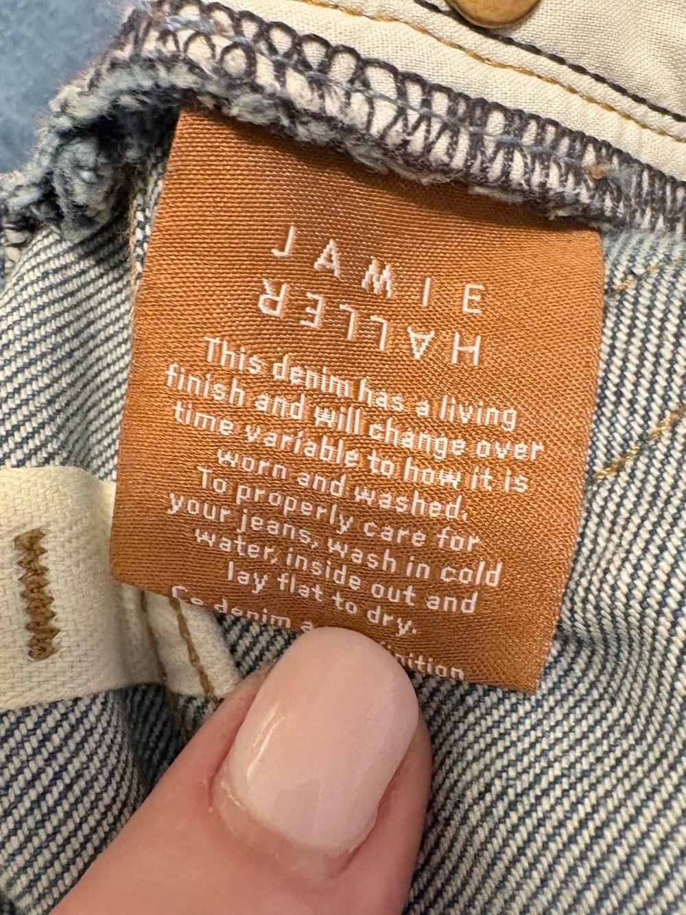 Jamie Haller Kenickie Jeans in Distressed Indigo 24 waist measures 26” - Picture 8 of 9